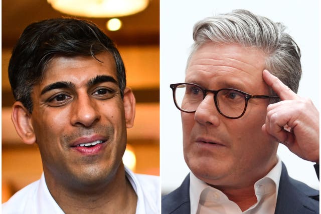 <p>Rishi Sunak and Sir Keir Starmer</p>