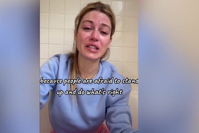 <p>Johnny Wactor’s ex-fiancée Tessa Farrell records tearful message to his killers.</p>