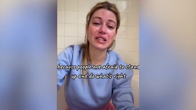 <p>Johnny Wactor’s ex-fiancée Tessa Farrell records tearful message to his killers.</p>