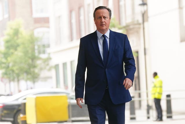 <p>Foreign secretary David Cameron met with MPs on the European Scrutiny Committee</p>