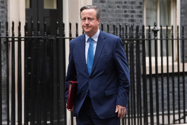 <p>Lord David Cameron is due to discuss Gibraltar and Northern Ireland with senior EU officials </p>