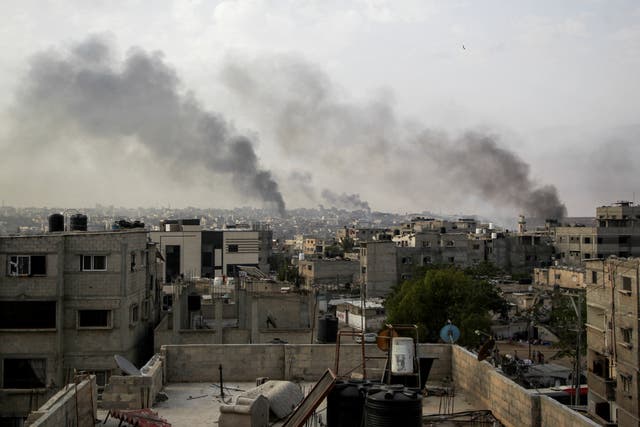 <p>Strikes on Rafah on Tuesday</p>