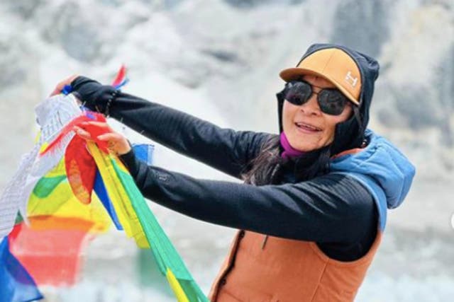 <p>Phunjo Lama from Nepal set the record for fastest ascent of Mount Everest</p>