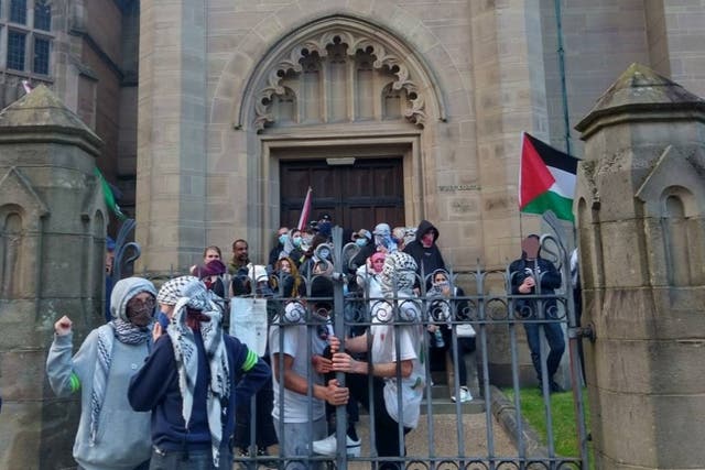 <p>Whitworth Hall is due to hold exams for hundreds of pupils at the University of Manchester in the coming week </p>
