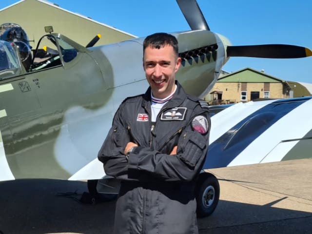 <p>Squadron Leader Mark Long has been named as the RAF pilot killed in the crash </p>