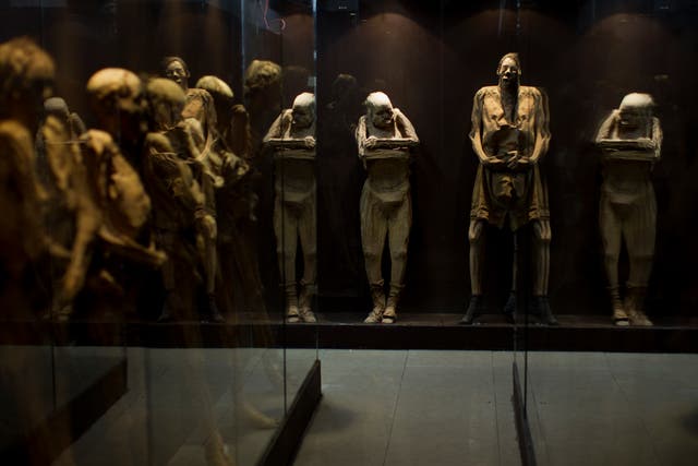 <p>Mexican government experts previosuly said they are concerned that a traveling display of  mummies from the 1800s may pose a health risk to the public</p>