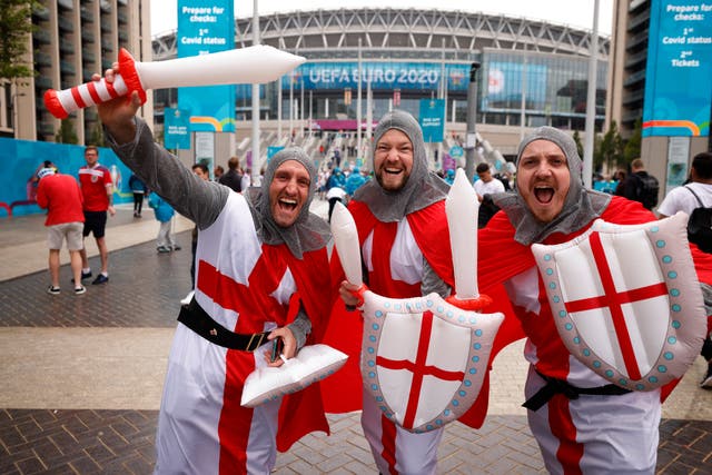 <p>By George: two-thirds of Britons said they were less proud to be British than they were five years ago</p>
